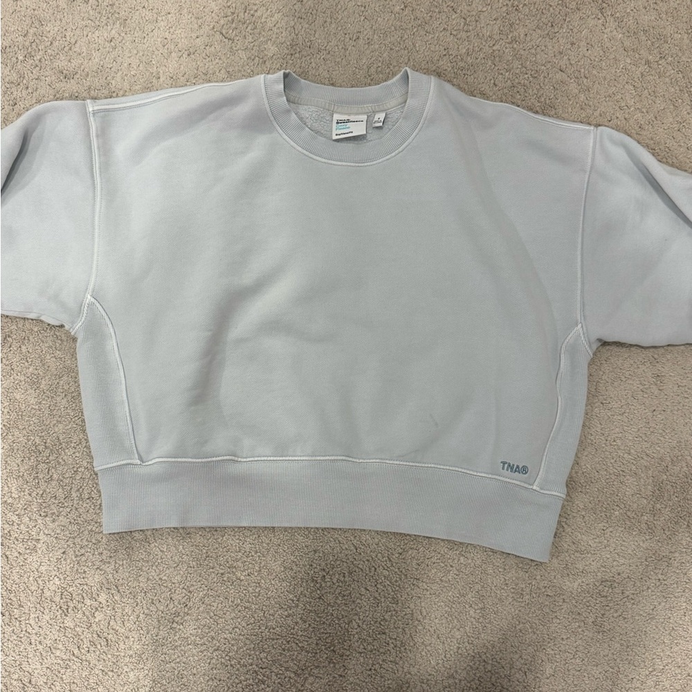 TNA mega cropped crewneck - boyfriend fit
